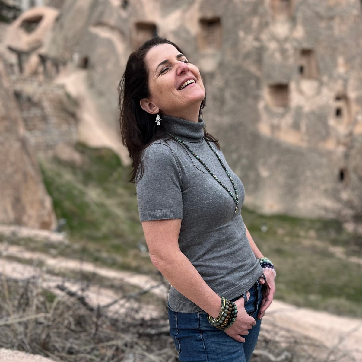 Protected Journey – Hamsa Hand Earrings