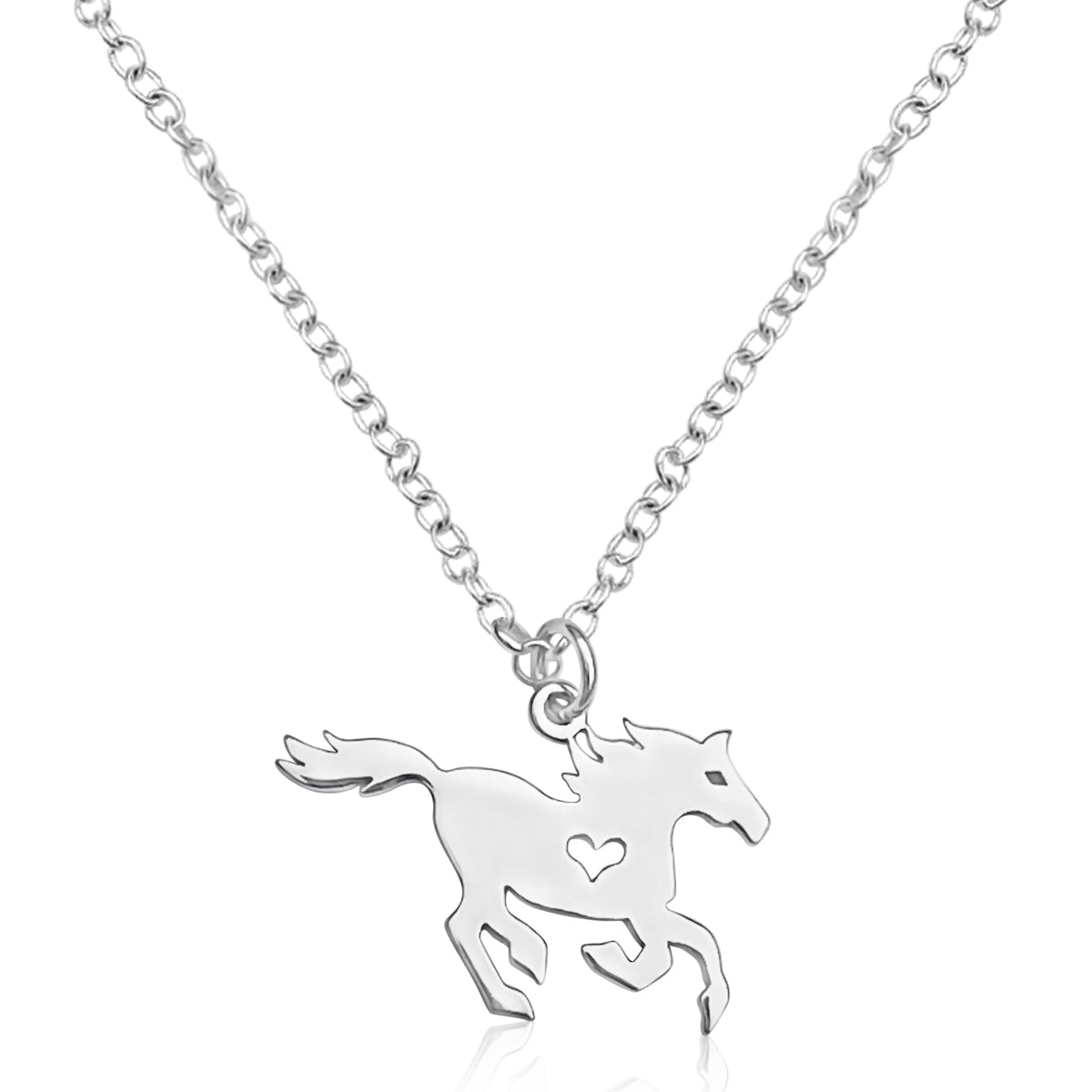 The "Wild and Free: Horse Lover Necklace" encapsulates the untamed spirit and boundless freedom of horses. 