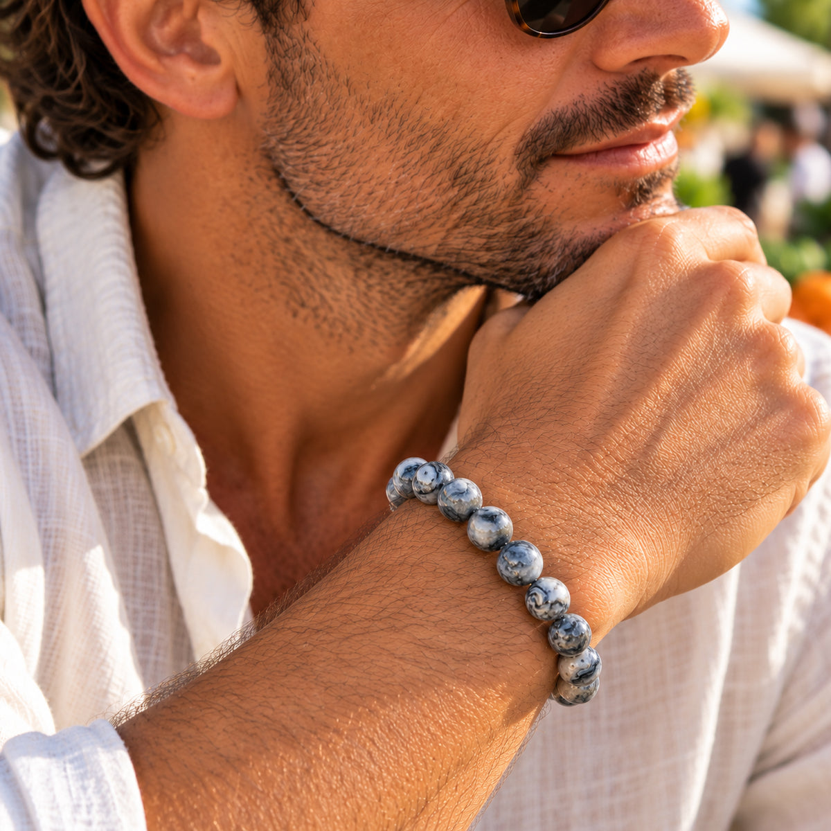 Jasper Mala Bracelet against Negativity