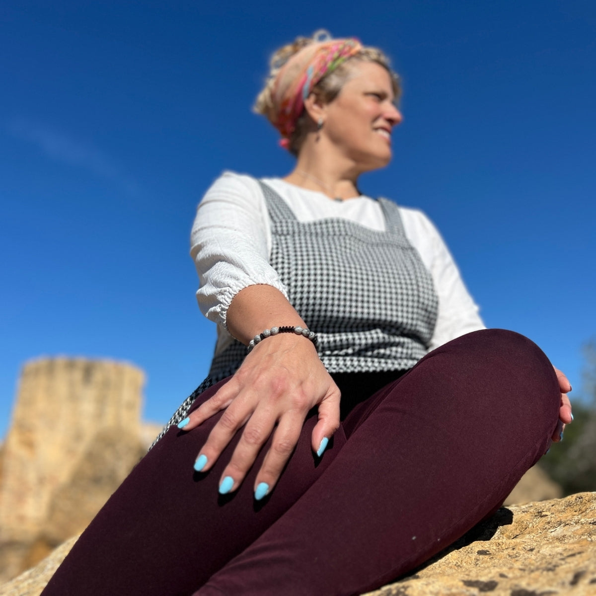 The Centered in the Present - Jasper Bracelet is designed to ground wearers in the here and now, offering a tangible reminder to embrace each moment with mindfulness and awareness. 