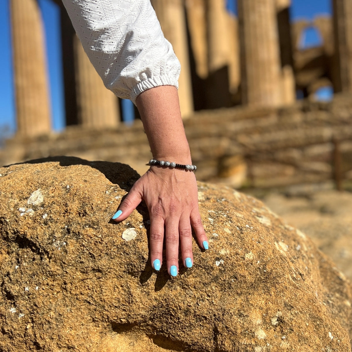 The Centered in the Present - Jasper Bracelet is designed to ground wearers in the here and now, offering a tangible reminder to embrace each moment with mindfulness and awareness. 