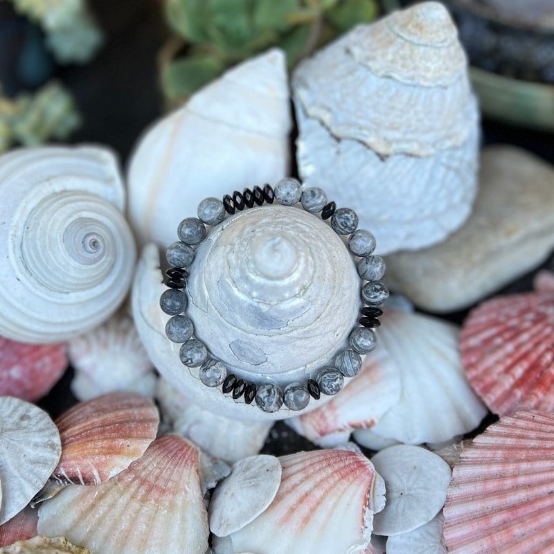 The Centered in the Present - Jasper Bracelet is designed to ground wearers in the here and now, offering a tangible reminder to embrace each moment with mindfulness and awareness. 