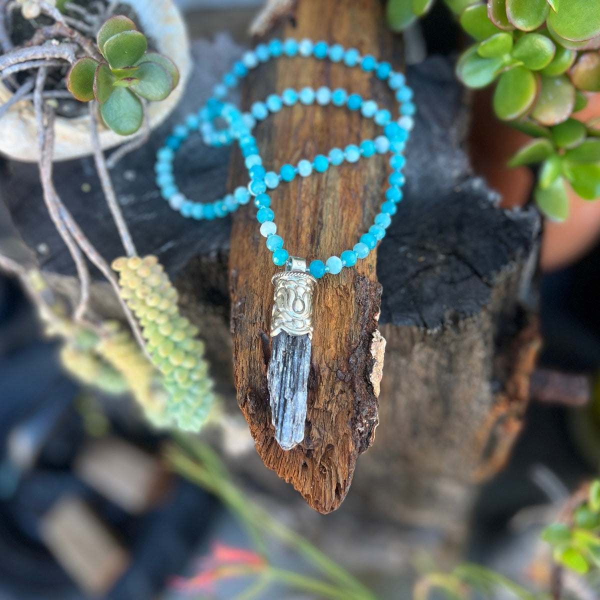 Let the Elemental Elixir Necklace awaken your spirit, a sacred fusion of earth, water, air, and ether woven into a talisman of balance and transformation.