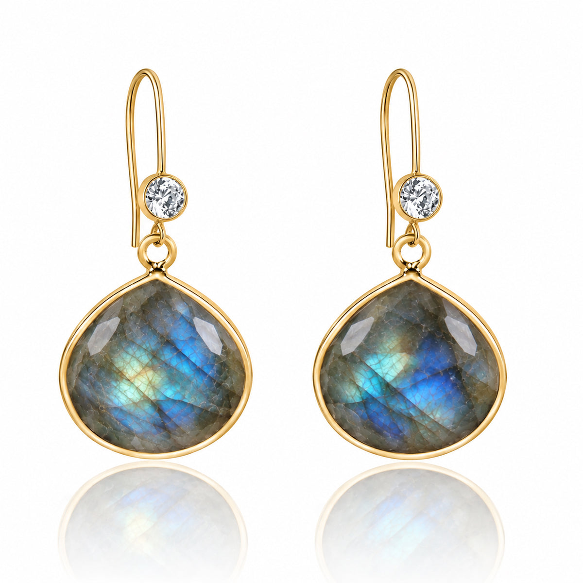 Labradorite Crystal Earrings for a Positive Change in Your Life