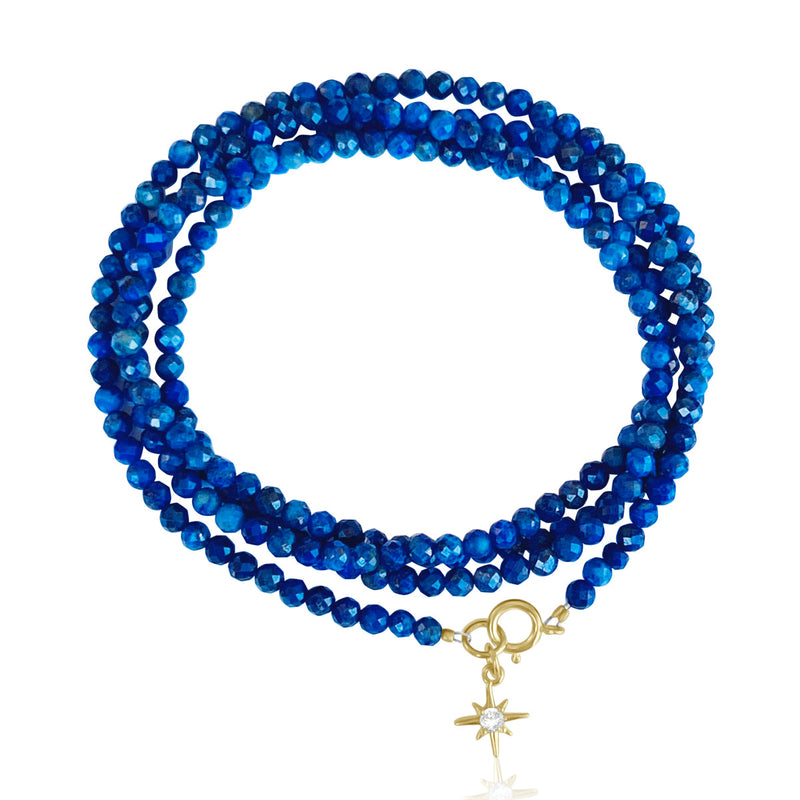 Celebration of Light Lapis Lazuli Wrap Bracelet