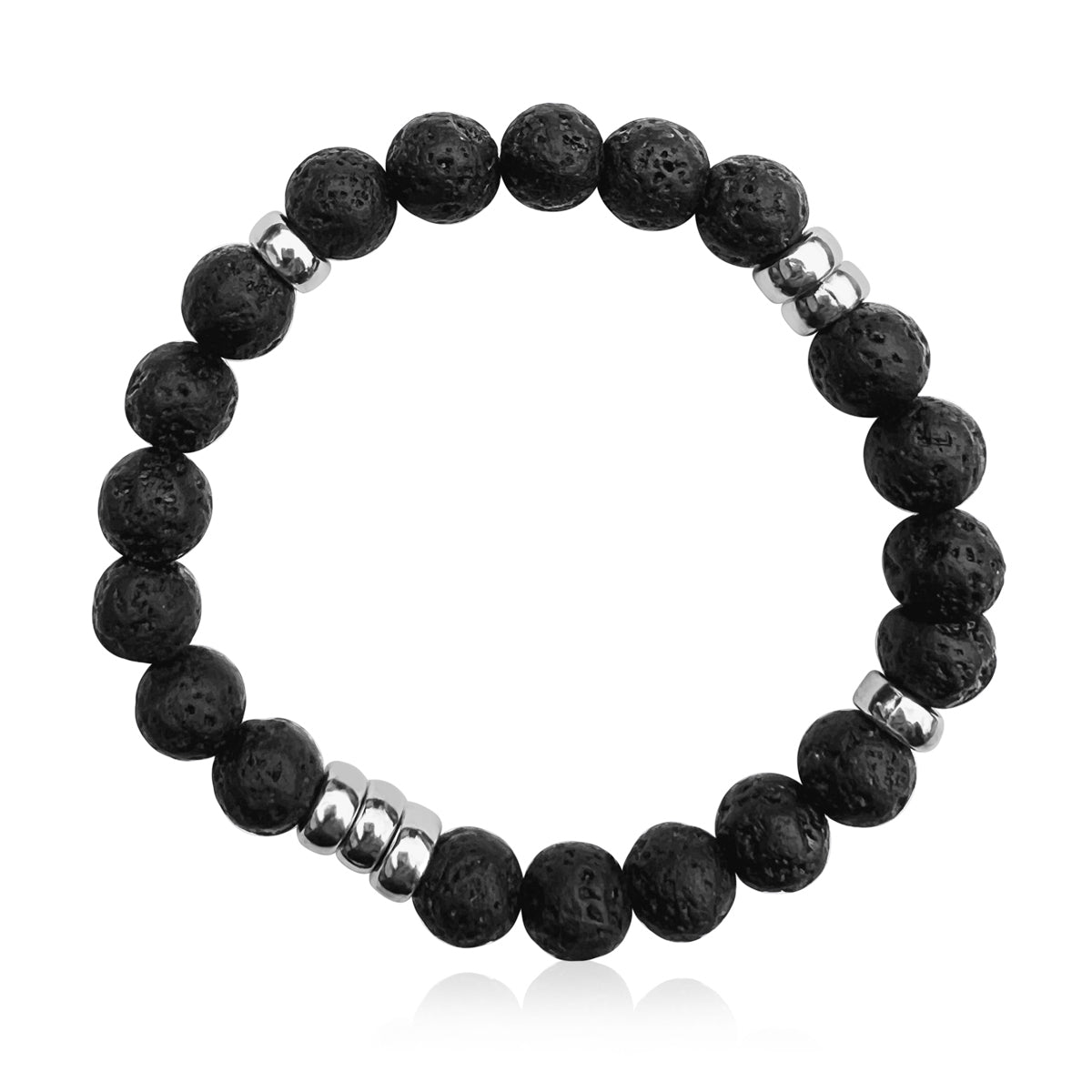 The "Grounded Healing Lava Bracelet" is more than just an accessory; it's a wearable source of tranquility and renewal.