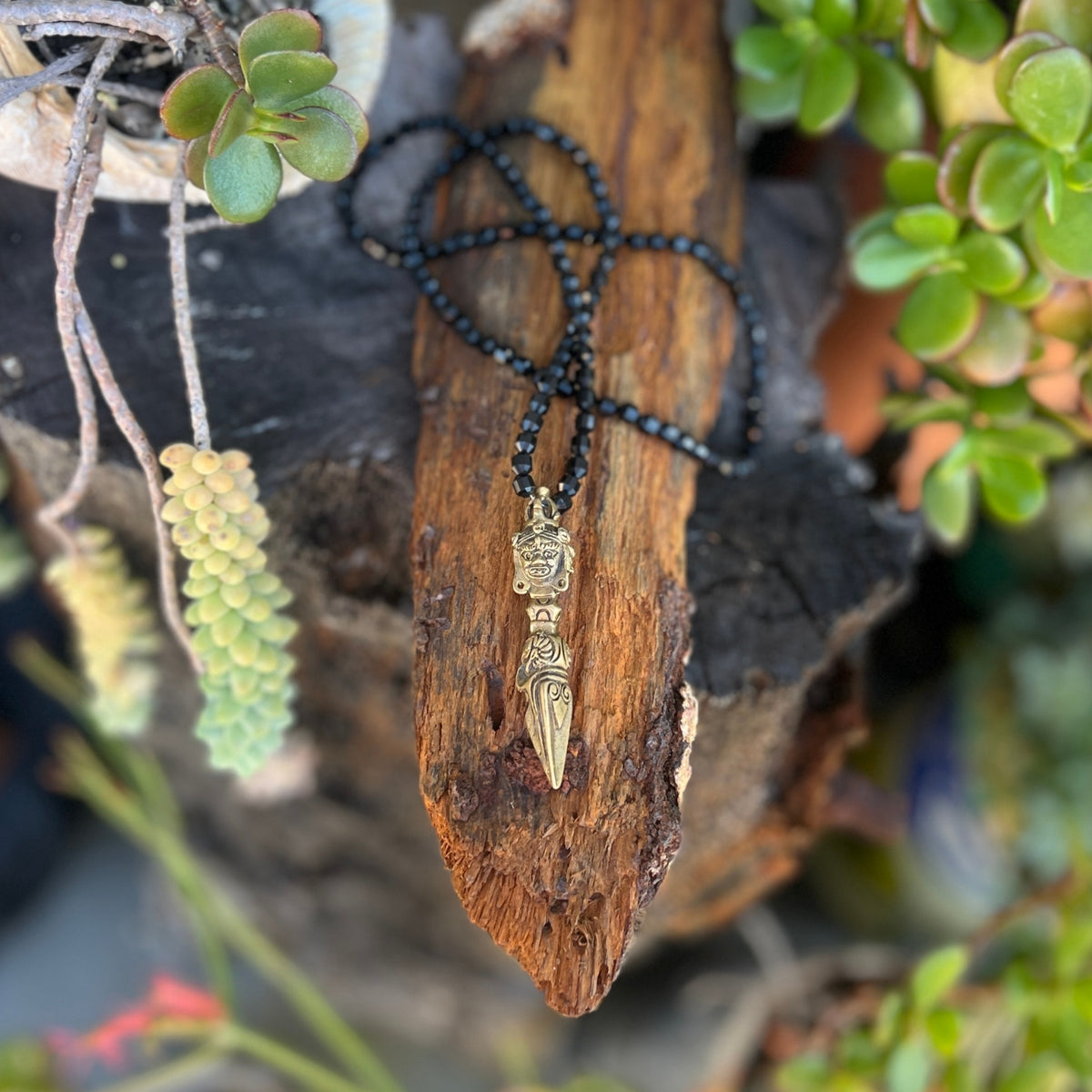 This Shadow Guardian Necklace is a raw protection for anyone who wants to walk through life unafraid of the dark and the unknown.