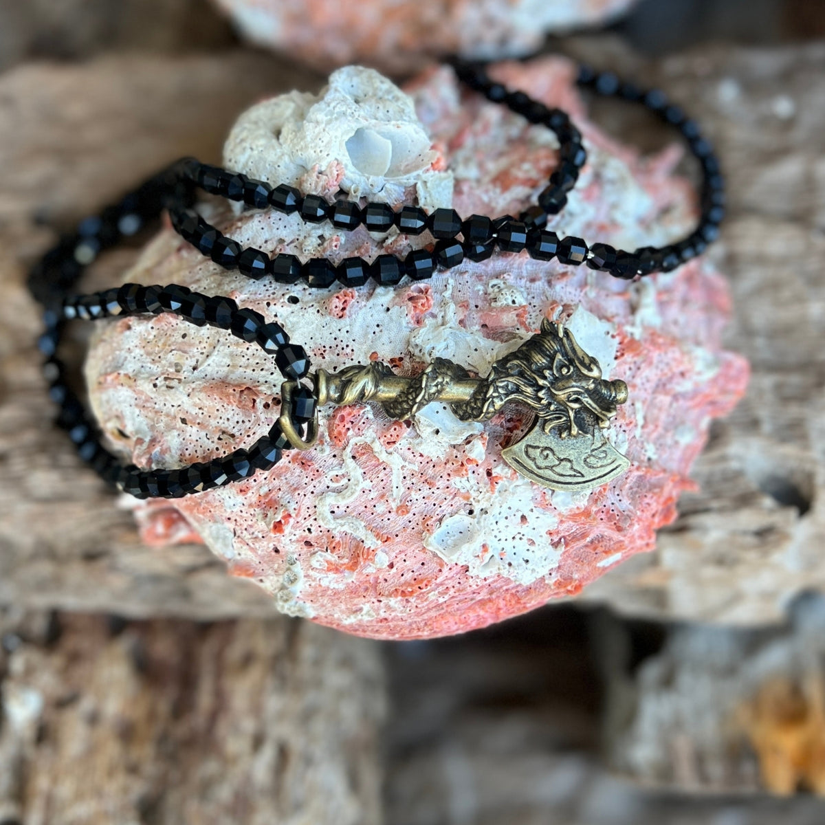 I created this Shadow Guardian Necklace for anyone who is facing something difficult.