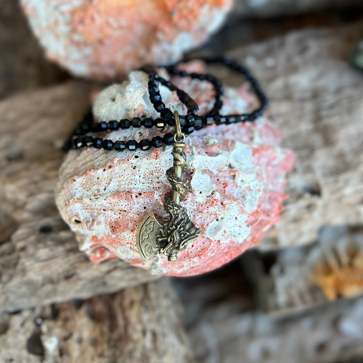 I created this Shadow Guardian Necklace for anyone who is facing something difficult.