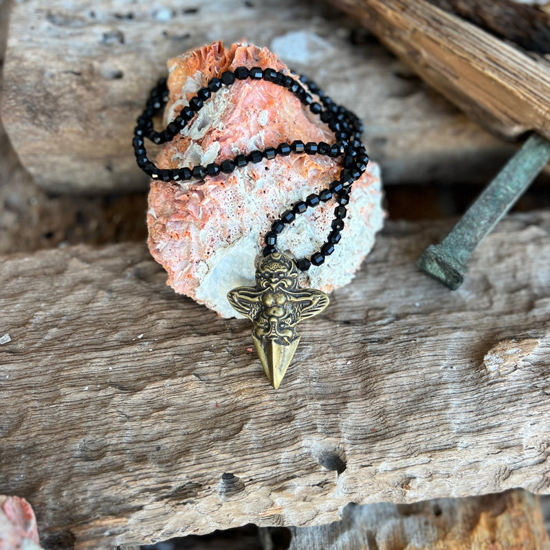 This Shadow Guardian Necklace is a raw protection for anyone who wants to walk through life unafraid of the dark and the unknown.