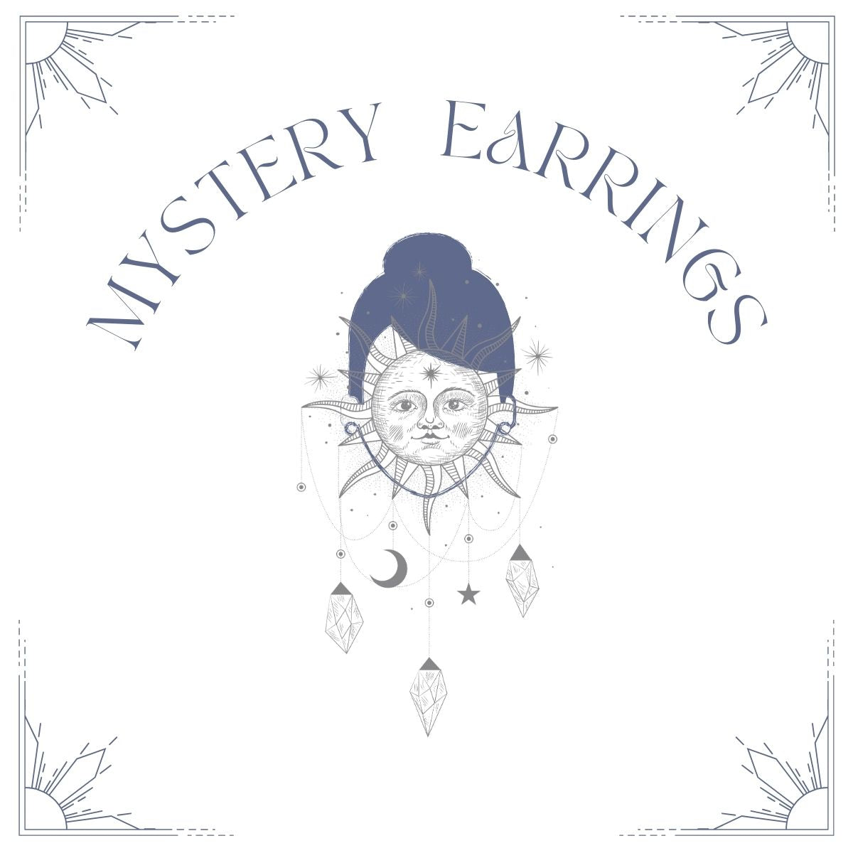 Mystery earrings: Encapsulated in mystery and intrigue, each box holds a secret gemstone earrings, waiting to unveil its enchanting properties and energies.