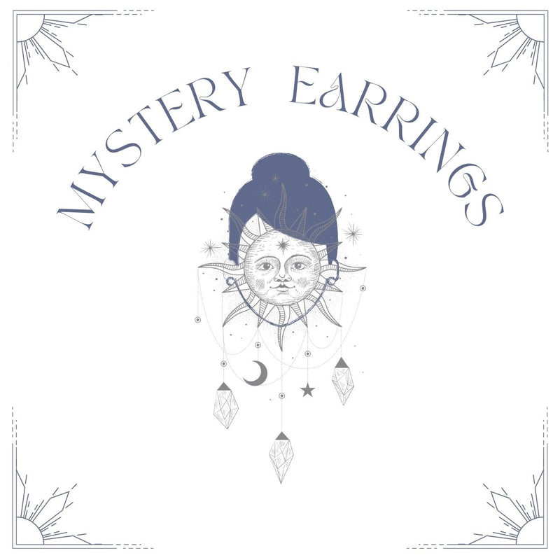 Mystery earrings: Encapsulated in mystery and intrigue, each box holds a secret gemstone earrings, waiting to unveil its enchanting properties and energies.