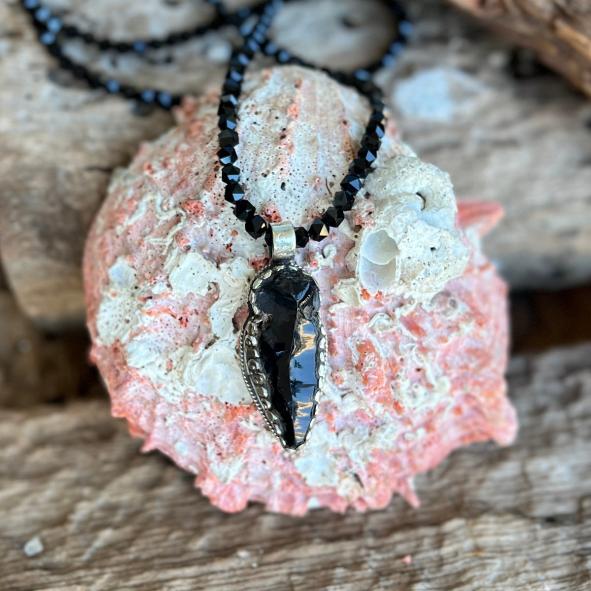 Shadow Strength - Obsidian Necklace