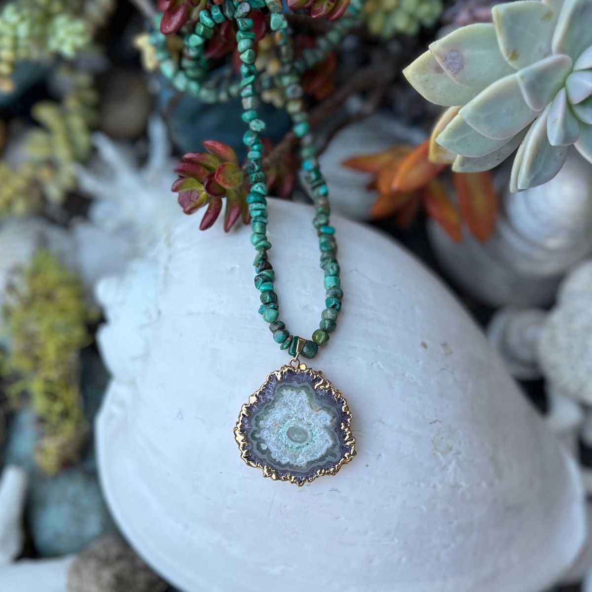 Spirit Whisperer Turquoise Talisman Necklace  - One of a Kind