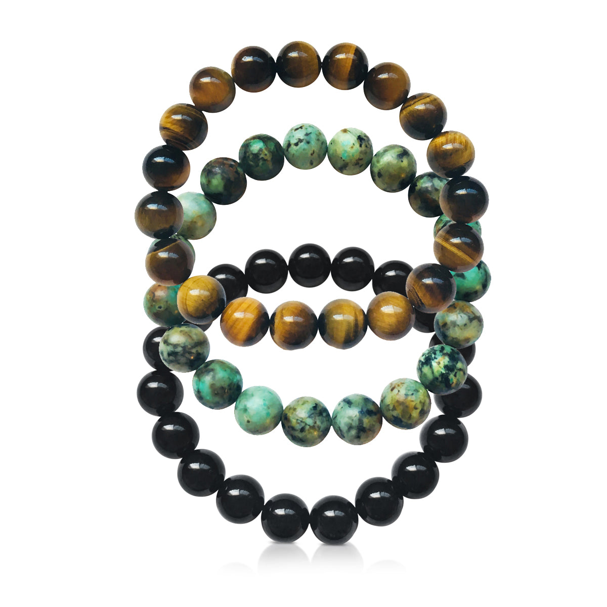 The Urban Soul Mala Bracelet Stack creates a harmonious blend of energies that not only enhances your daily style but also serves as a constant reminder to stay grounded, balanced, and confident.