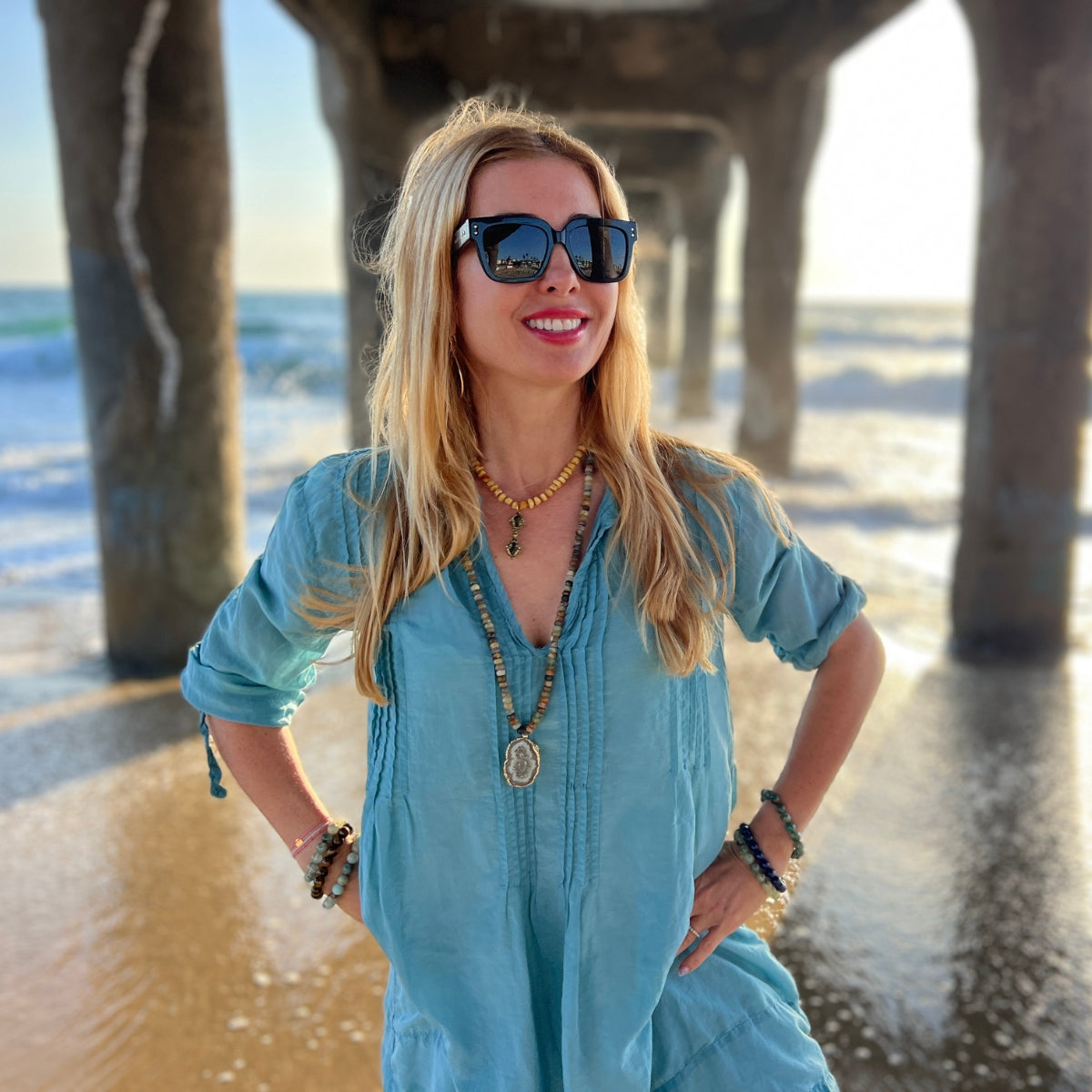 Sun Medicine Amber Talisman Necklace