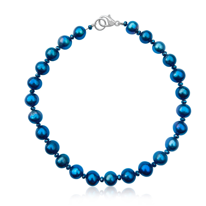 Effortless Beauty — Peacock Pearl Anklet