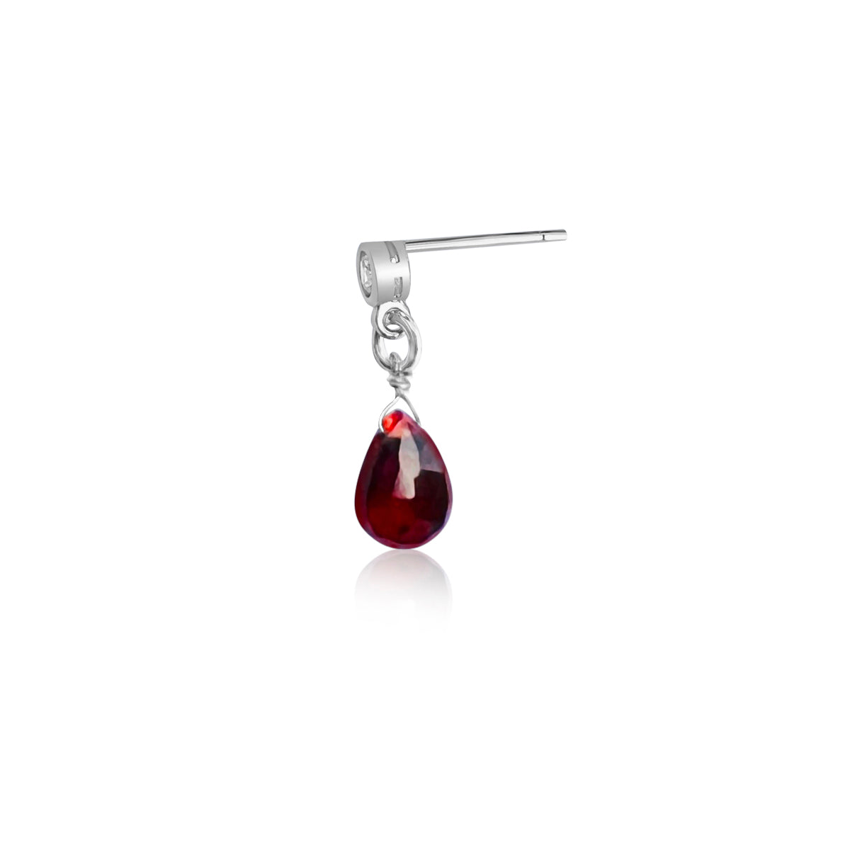 Introducing the captivating Petite Sparkle - Garnet Earrings, thoughtfully crafted for individuals who resonate with a free-spirited lifestyle, seek crystal healing, and desire the invigorating energy of Garnet.