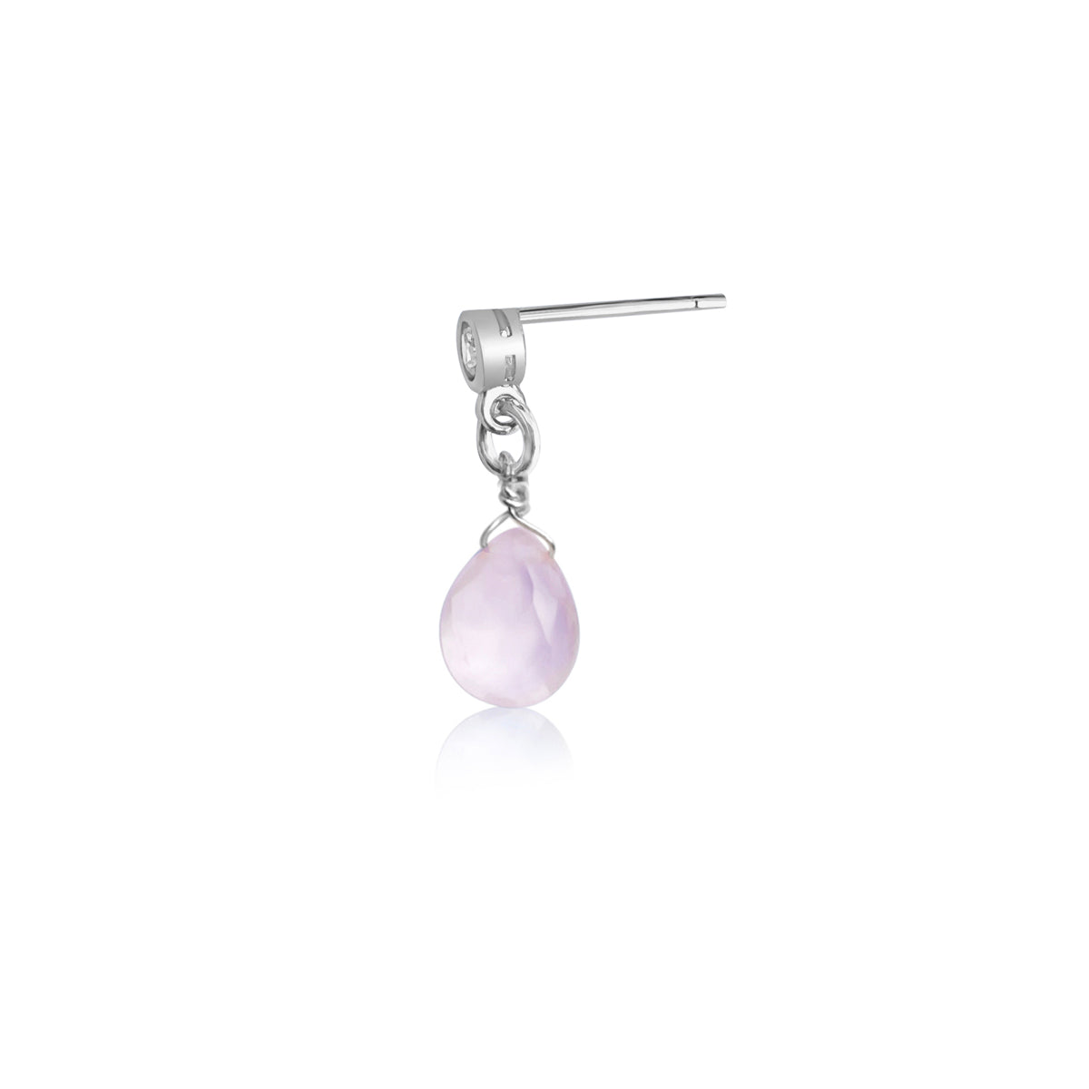 The charming Petite Sparkle - Rose Quartz Earring are, designed with thoughtful consideration for those who embrace a free-spirited lifestyle, have a fondness for crystal healing, and seek the gentle energy of love and compassion.