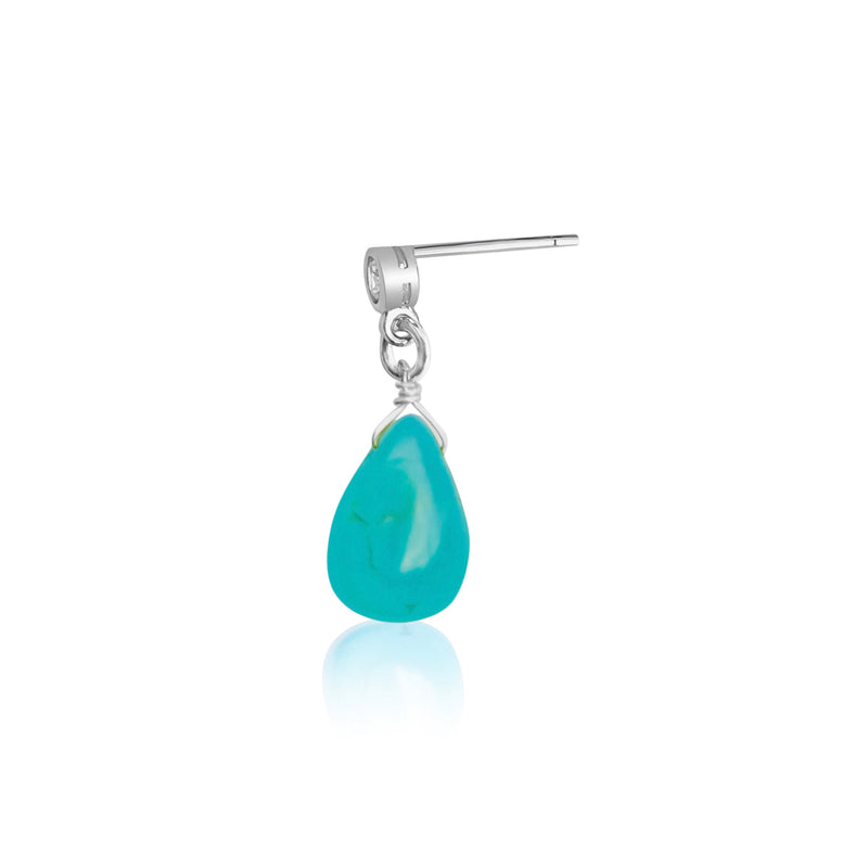 The captivating Petite Sparkle - Turquoise Earring are, meticulously designed for individuals who resonate with free-spirited vibes, crystal healing, and an affinity for positive energy.