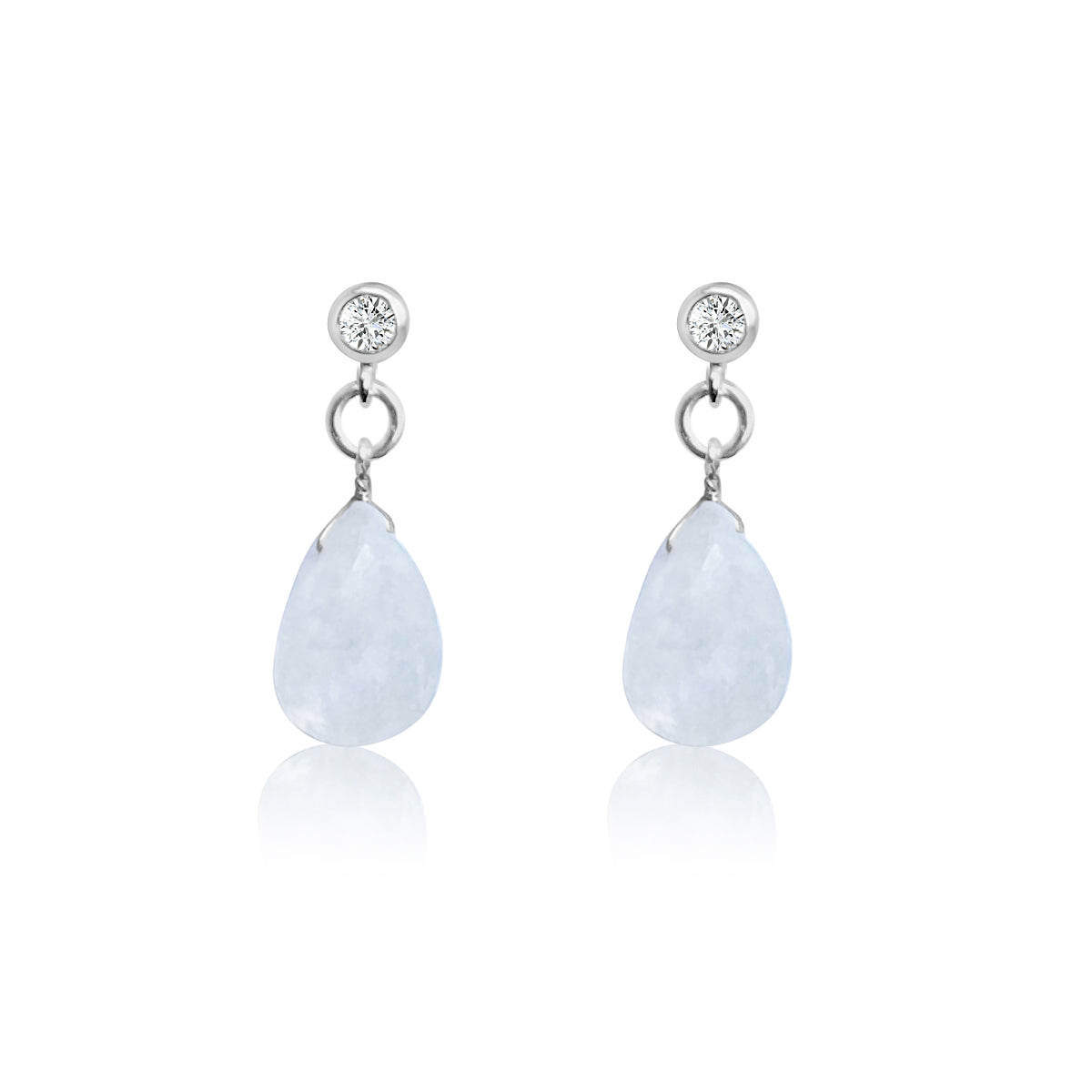 The ethereal Petite Sparkle - Moonstone Earrings are carefully designed for individuals who resonate with a free-spirited lifestyle, appreciate crystal healing, and seek the enchanting energy of Moonstone.