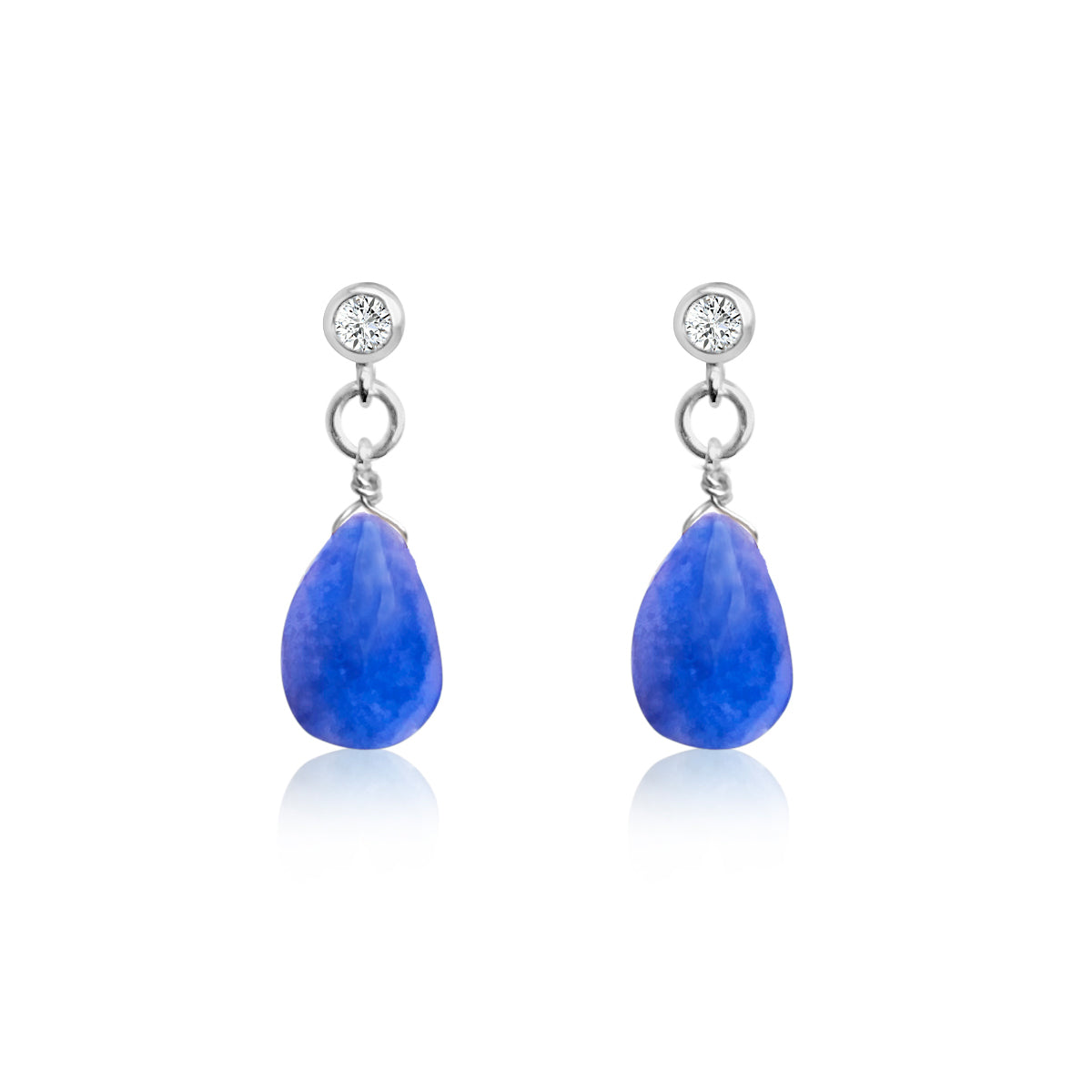 Natural Lapis Lazuli teardrop on sale Earring-Healing BlueGemstone Earrings-Energy Spiritual Protection Grounding Balance Meditation Earrings