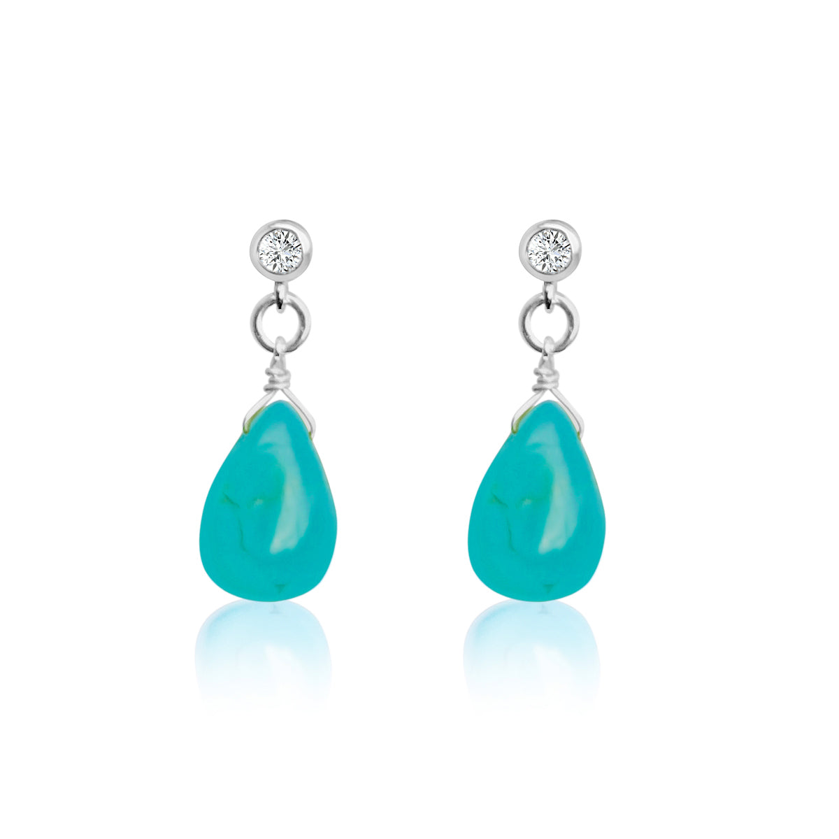 The captivating Petite Sparkle - Turquoise Earring are, meticulously designed for individuals who resonate with free-spirited vibes, crystal healing, and an affinity for positive energy.