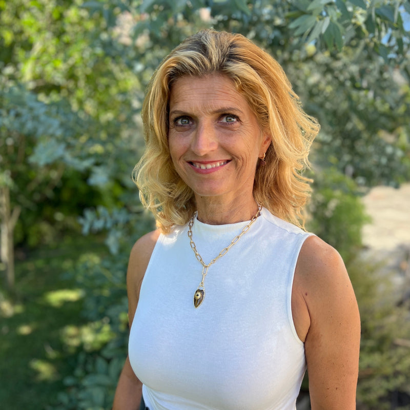 Rebel Heart Necklace — Tiger Eye