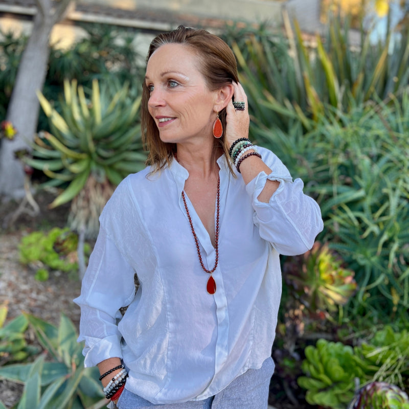 Fire Spirit Red Jasper Earrings 