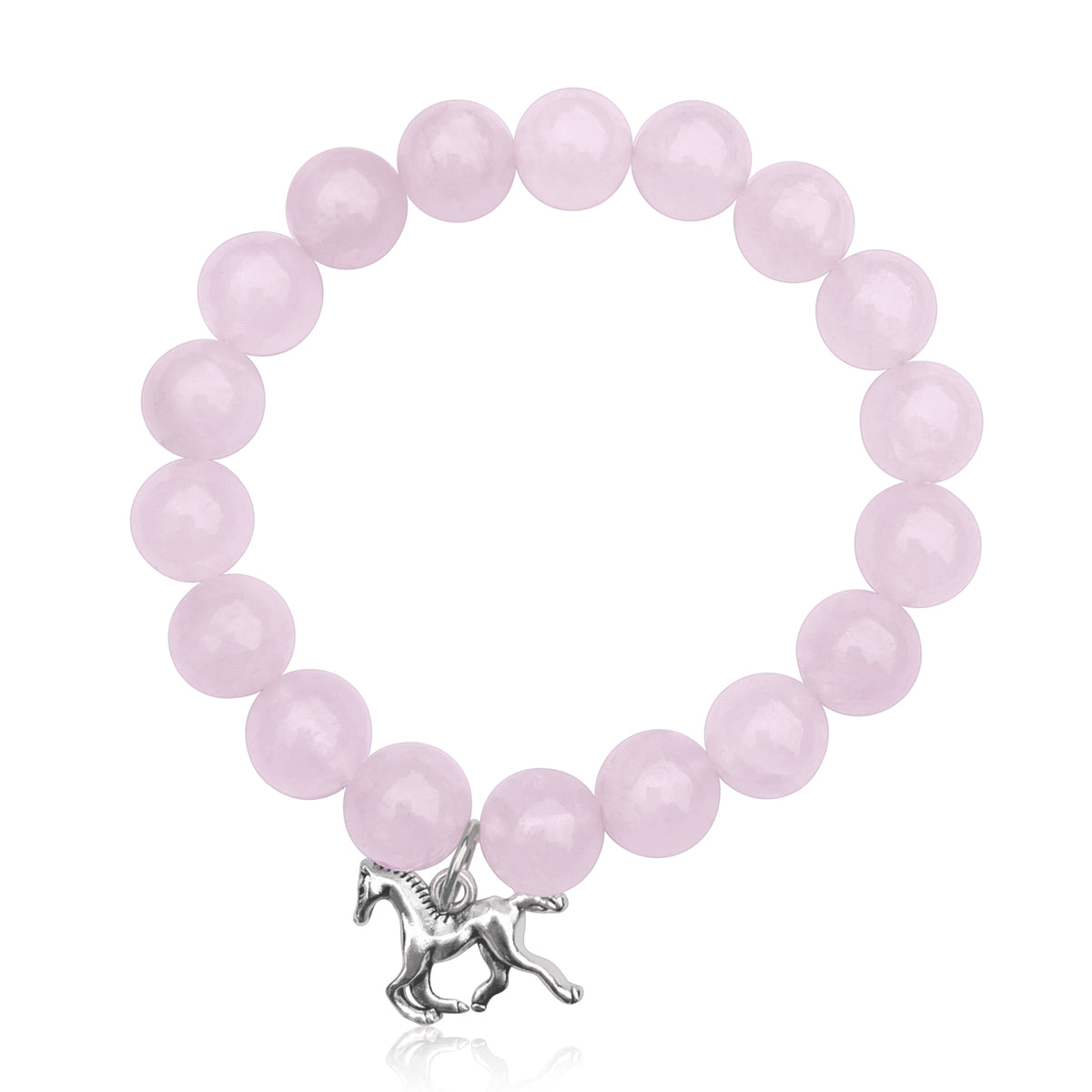 Wild Spirit - Horse Bracelet with Rose Quartz