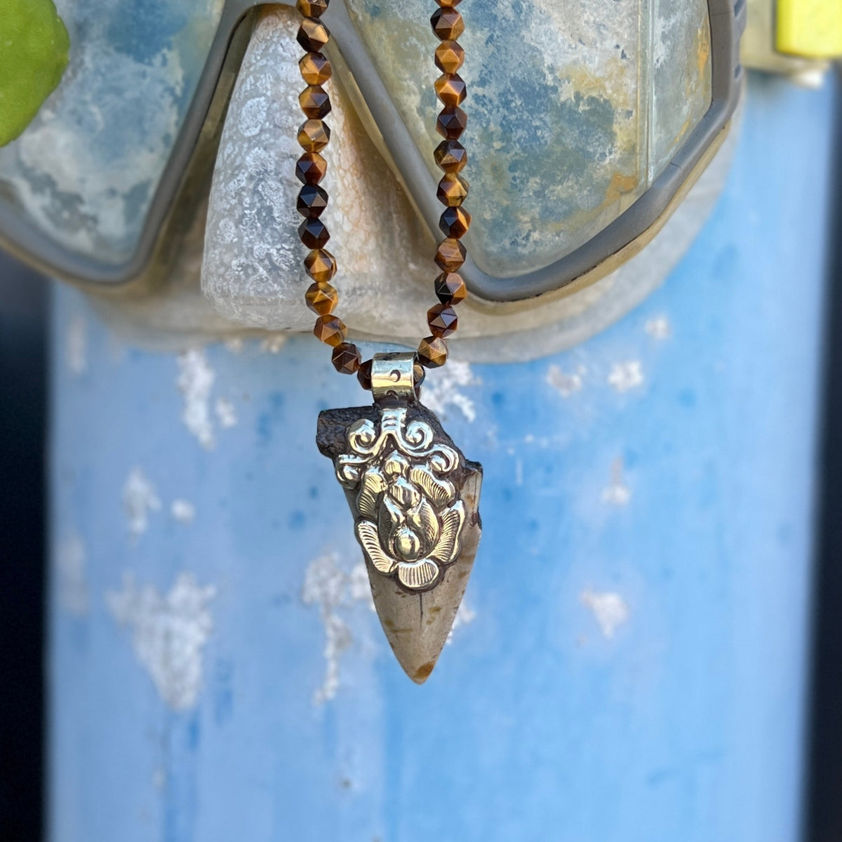 This Megalodon Shark Tooth Necklace is for the adrenaline hunters and shark lovers—anyone who understands that apex predators don't apologize for their power.