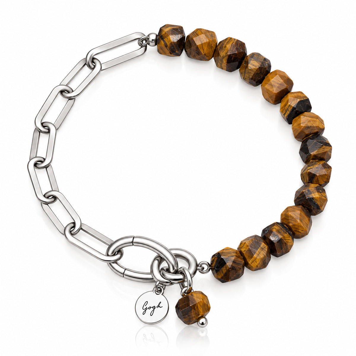 Tiger Eye Paperclip Bracelet