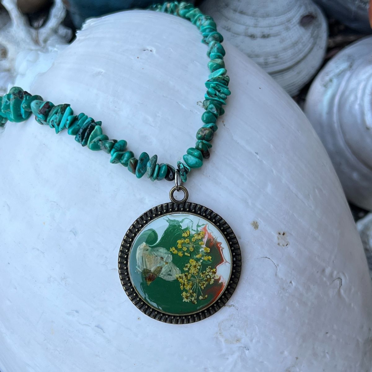 Wild Spirit Botanical Necklace - One of a Kind