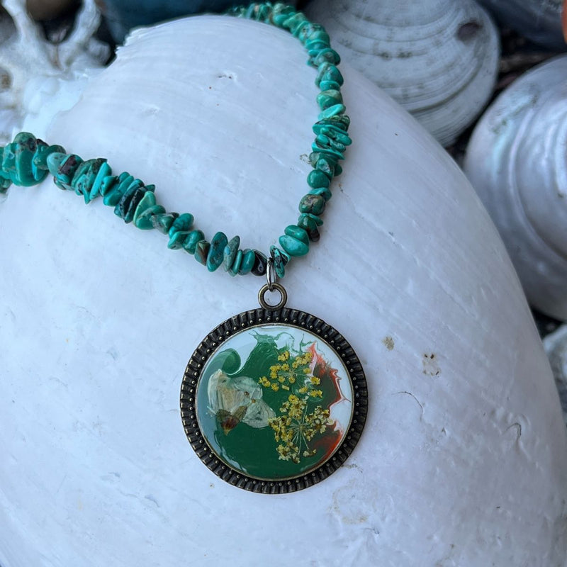 Wild Spirit Botanical Necklace - One of a Kind