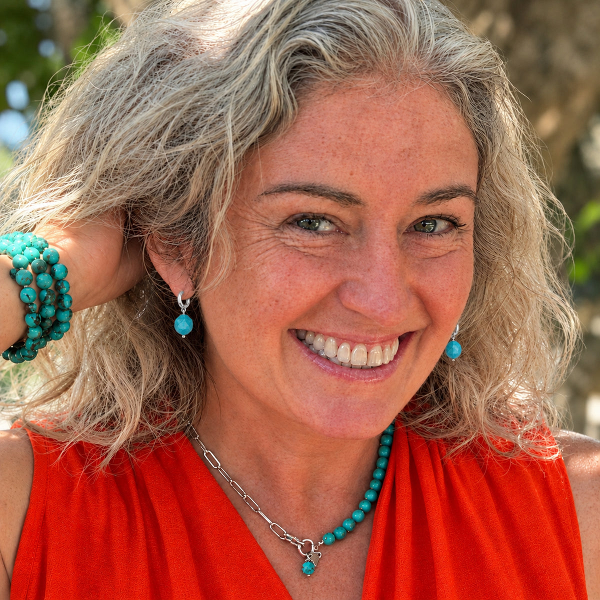 Spiritual Wanderlust – Turquoise Dangle Earrings