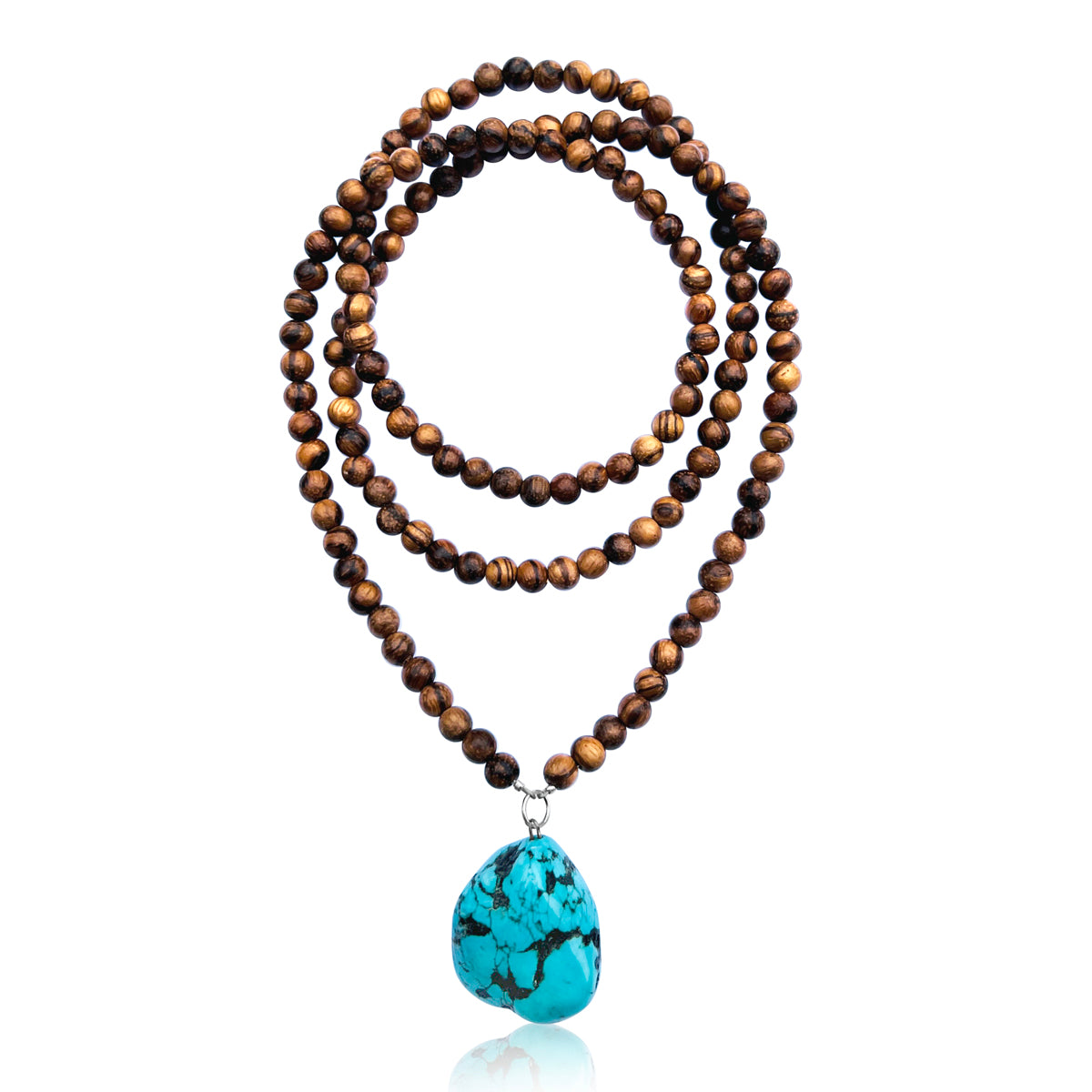 Wearing "The Healing Path - Turquoise & Wood Necklace" is an affirmation of your commitment to personal growth, balance, and well-being. 