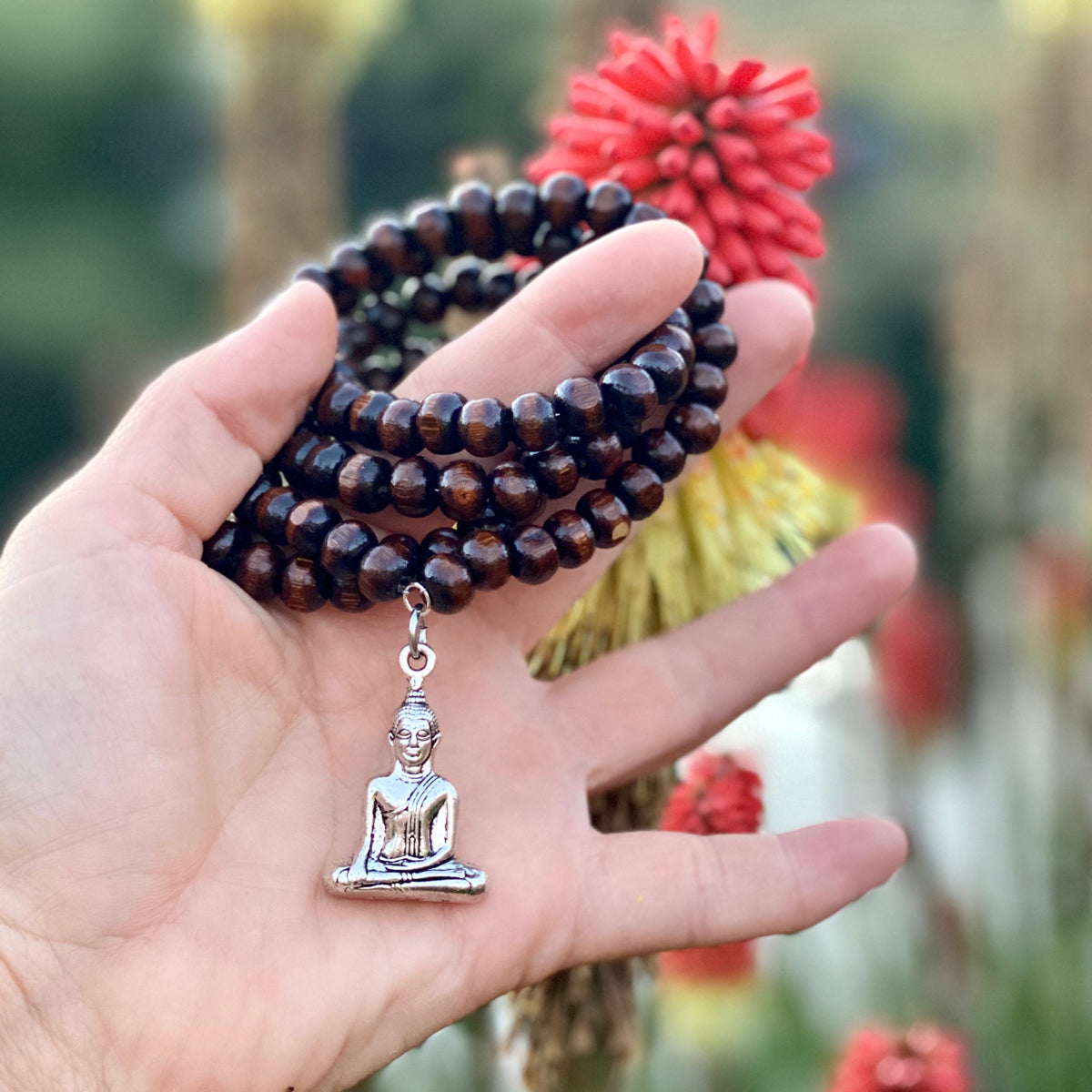 108 Buddha Beads Necklace Buddhist Prayer beads Mala Stainless Steel  Fashion 