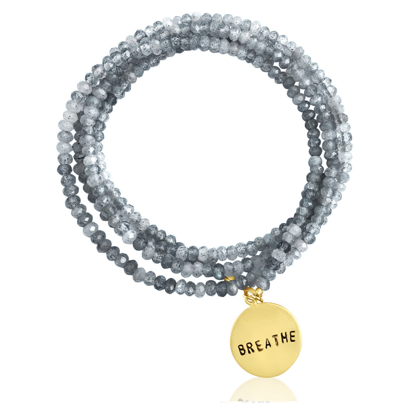 BREATHE Wrap Bracelet with Labradorite to bring amazing Changes in Your Life