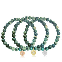 Enjoy the Journey Turquoise Bracelet with  Compass Charm