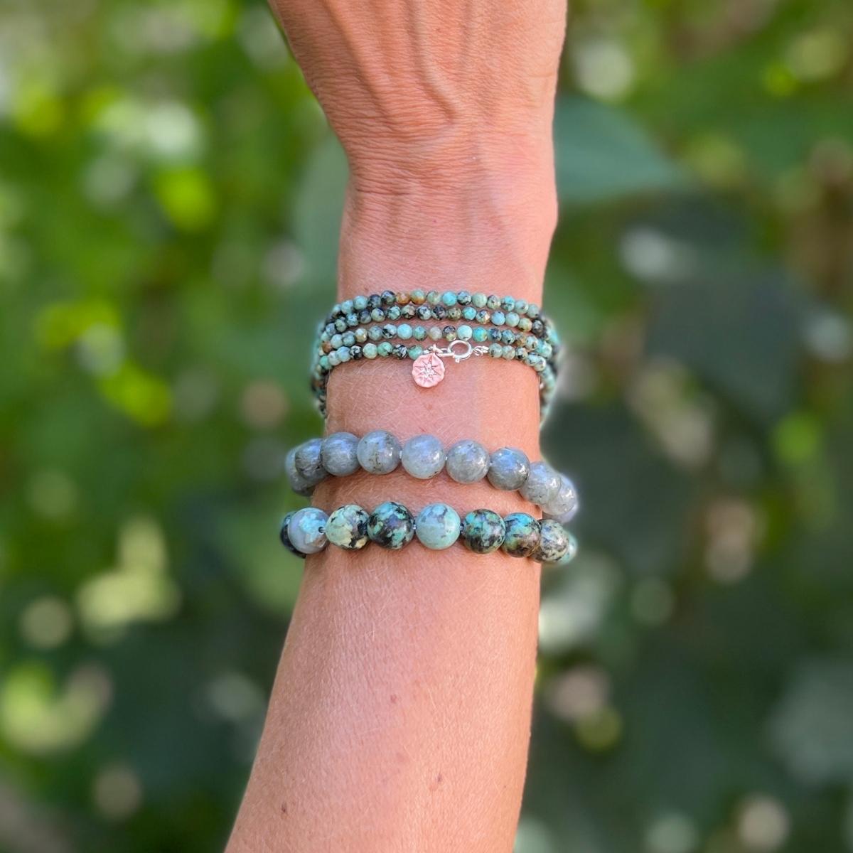 Passion and Drive Gemstone Intention Bracelet Stack