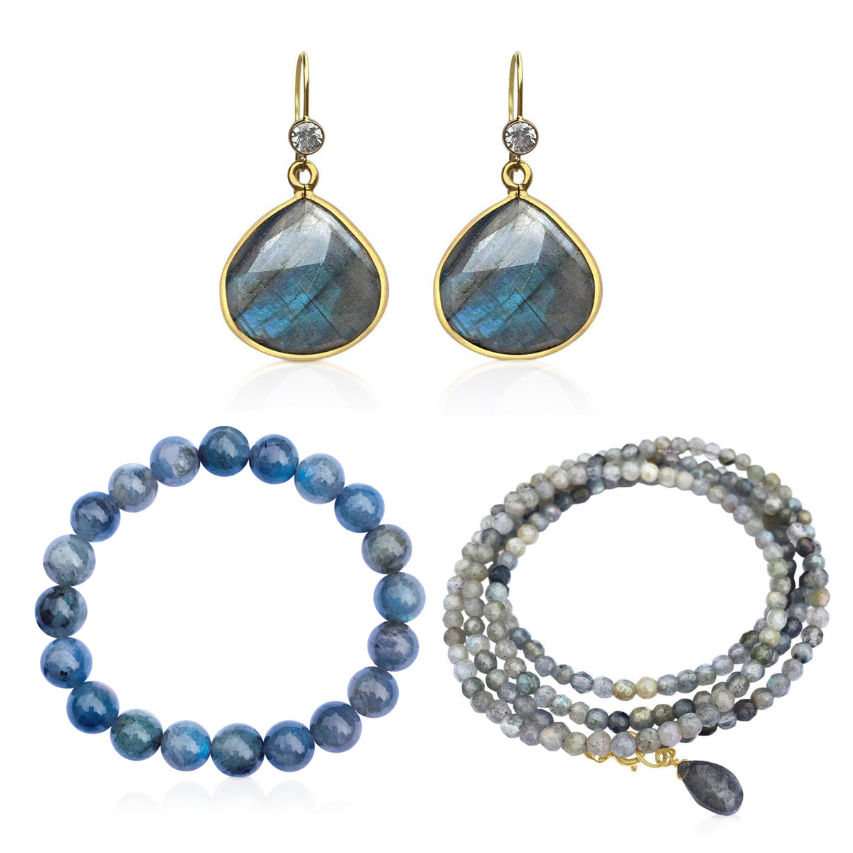 Depression Awareness Jewelry Set - Wear Labradorite to Bring Positivity into your Life!