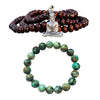 Stay Positive Meditation 108 Mala Necklace  and Bracelet Combo