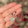 Zero Waste Necklace for Conscious Eco Living with Blue Crystal
