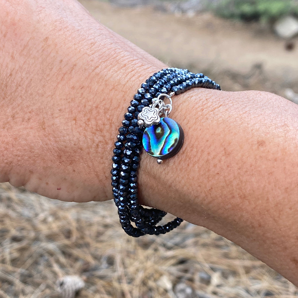 Ocean Beauty Wrap Bracelet with Abalone
