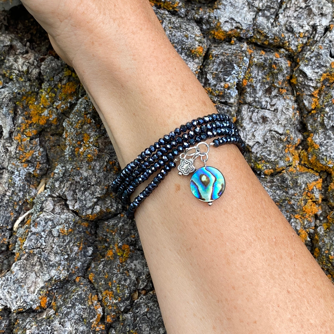 Ocean Beauty Wrap Bracelet with Abalone