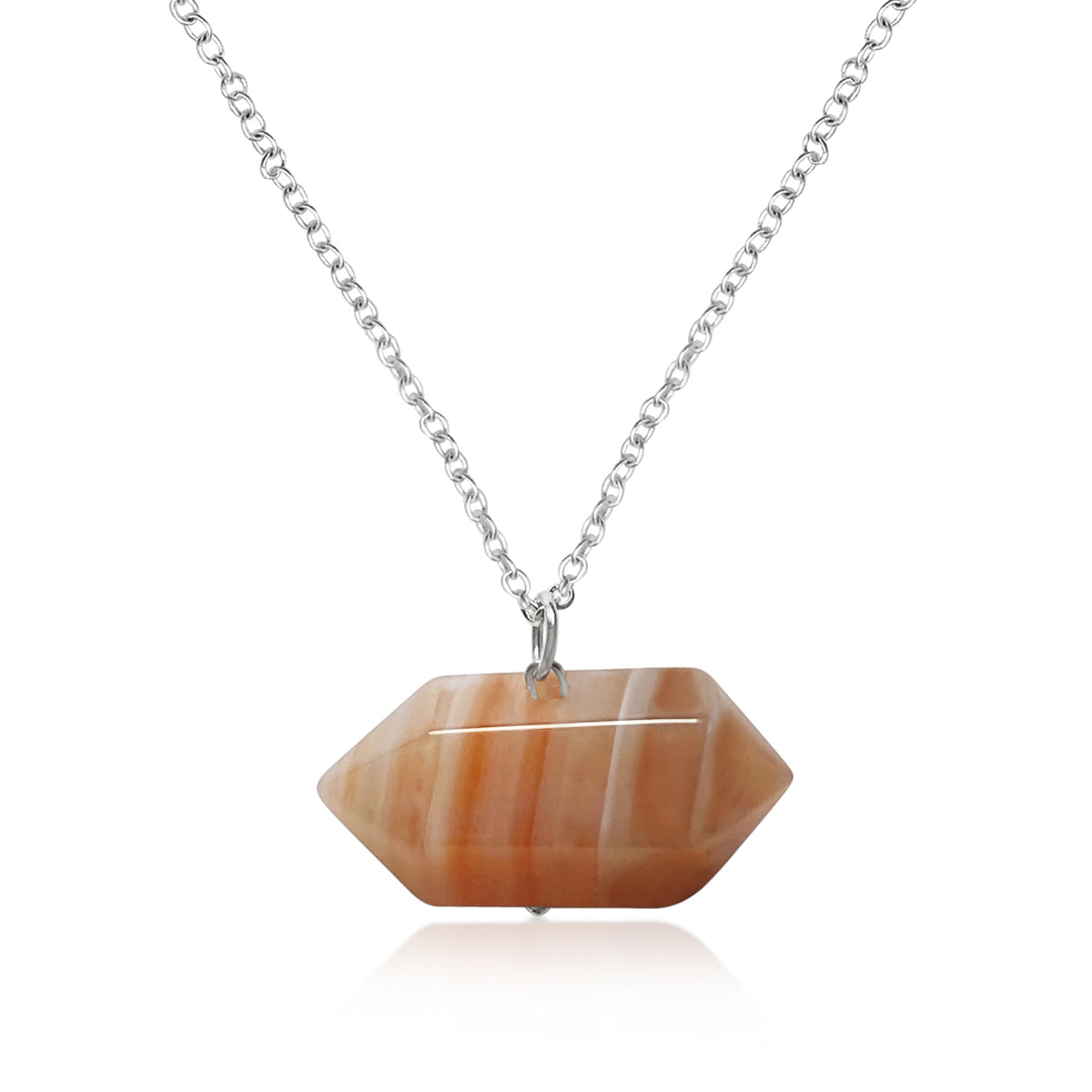 Agate Crystal Necklace for Protection Best crystals for protection Agate is the stone for Protection. Agate is THE stone everyone should have for protection. Agate is believed to enhance intelligence, and make its wearer more articulate. 