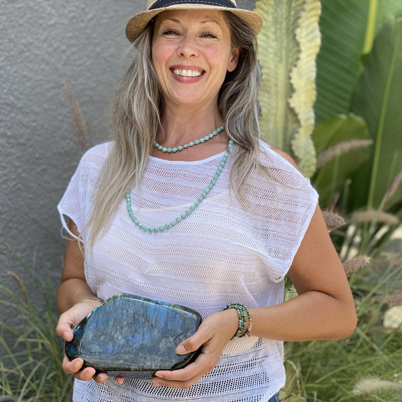 Premium Natural Amazonite Necklace for Courage and to Create a Feeling of Power Within You. Amazonite is called the Stone of Courage and the Stone of Truth.. Amazonite Jewelry, Amazonite Healing Power, Amazon Women Jewelry, Amazonite Stone Power, Amazonite for Courage.