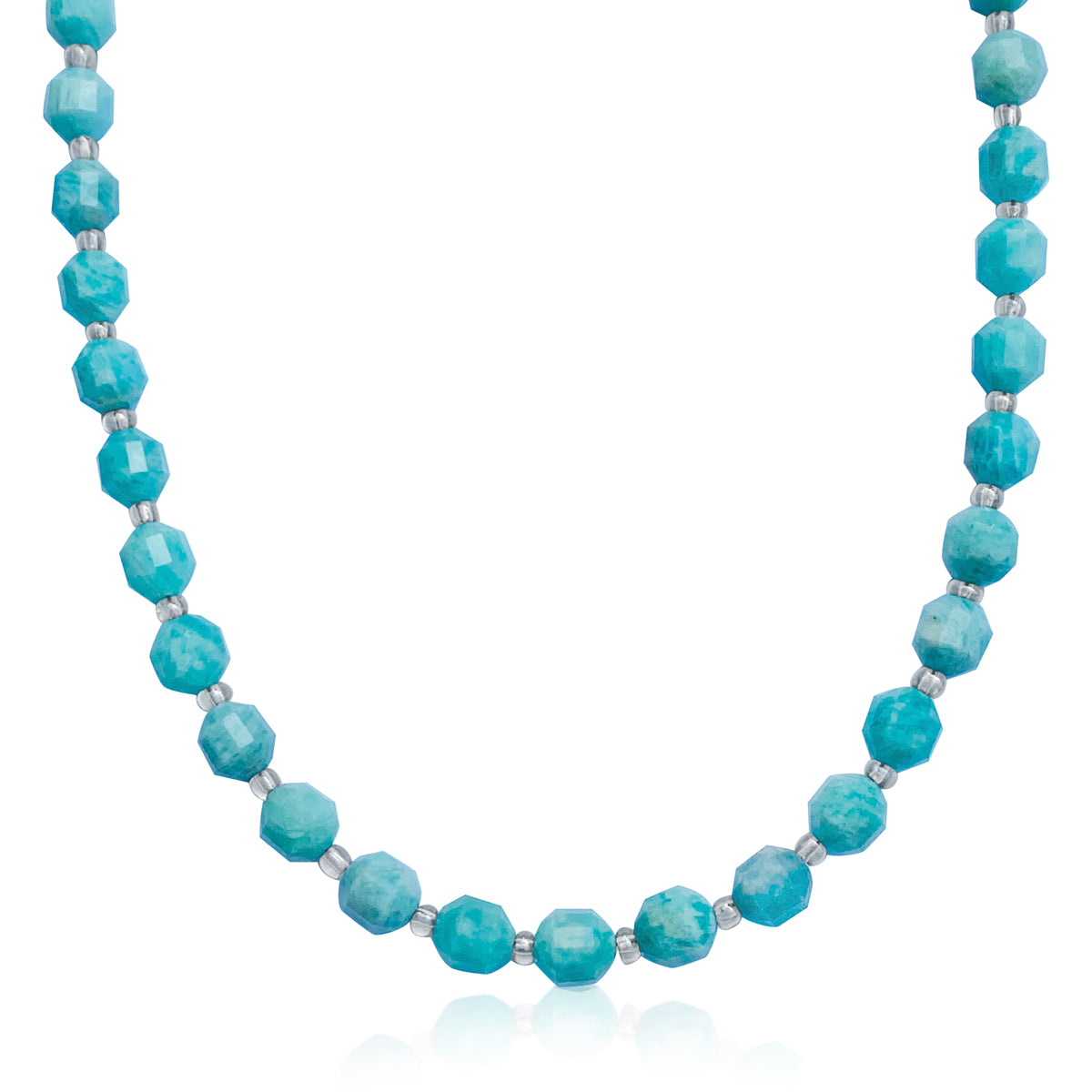 Premium Natural Amazonite Necklace for Courage and to Create a Feeling of Power Within You. Amazonite is called the Stone of Courage and the Stone of Truth.. Amazonite Jewelry, Amazonite Healing Power, Amazon Women Jewelry, Amazonite Stone Power, Amazonite for Courage.