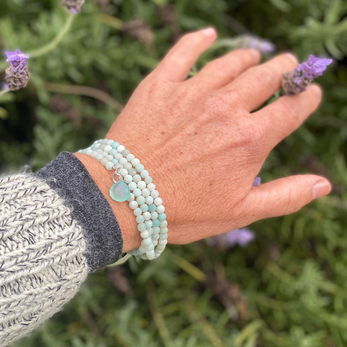 Amazonite Wrap Bracelet to Create a Feeling of Power Within You - Jewelry to Move Beyond Fear