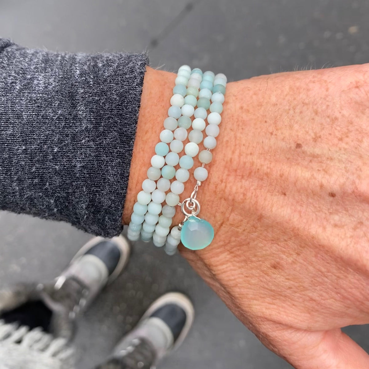 Amazonite Wrap Bracelet to Create a Feeling of Power Within You - Jewelry to Move Beyond FearLife gets tough, but just remember: You can handle anything. Let these motivating gemstone bracelets inspire you to find the strength to overcome the toughest problems life throws at you. 